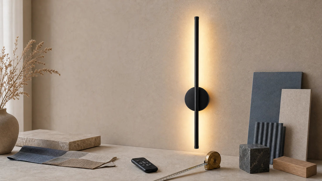 Choosing a cordless wall light by size, controls, mounting, and battery features